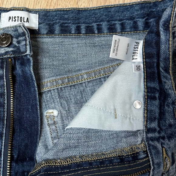 Pistola High Rise Raw Hem Denim Shorts - Picture 2 of 6